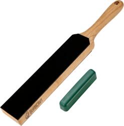 BeaverCraft Small Dual-Sided Leather Paddle Strop with P01 Polishing Compound LS (LS6P1)