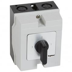 Legrand Intrerupator rotativ- 3-way switch cu off - PR 12 - 2P - 16 A - box 96x120 mm (027769)