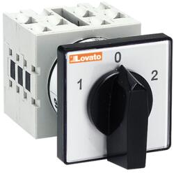 LOVATO Electric Intrerupator rotativ cu came, GX SERIES, U montaj pe panou. CHANGEOVER SWITCH WITH 0 Pozitii, THREE-POLE - 3 WAFERS - SCHEME 53, 16A (GX1653U)