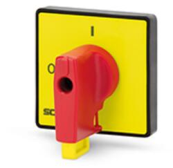 SCAME FRONT OPERATOR PADLOCKABLEnIP65 ø22mm ø40mm Y1 EMERGENCY YELLOW/RED 16A-40A (590.YM40B1)