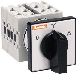 LOVATO Electric Intrerupator rotativ cu came, GX SERIES, U montaj pe panou. MOTOR SWITCH, POLE-CHANGING SWITCHES. 4 WAFERS - SCHEME 13, 40A (GX4013U)