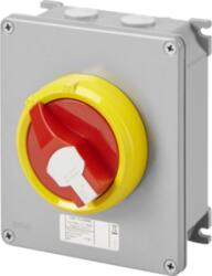Gewiss Selector rotativ - HP- montaj aparent - Emergenta - METAL BOX - 16A 3P - blocabil RED KNOB - IP66 (GW70432M)