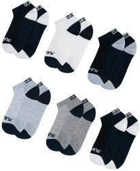 Levi's gyerek zokni LHN BOX TAB LOW CUT 6PK 6 pár szürke - szürke 37.5-40