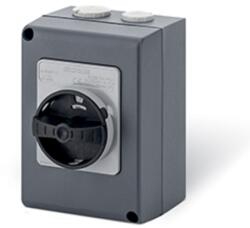 SCAME Intrerupator separatorn32A 1P+SN IP66 105x150x82mm Y1 IK10 GENERAL GREY/BLACK SN (SOLID NEUTRAL) (590.HGE3202.SN)