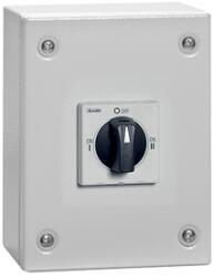 LOVATO Electric Four-pole Line Changeover Switches I-0-ii In Iec/en Ip65 Metal Enclosure, 40a (gazm040et8)