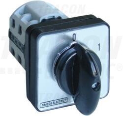 TRACON Intrerupator manual, ON-OFF, in carcasa TK-636/4T 400V, 50Hz, 63A, 4P, 18, 5kW, 64×64mm, 60°, IP44 (TK-636/4T)