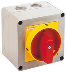 LOVATO Electric Intrerupator rotativ cu came, GX SERIES, P25 VERSION IN ENCLOSURE WITH PADLOCKABLE ROTATING HANDLE. ON/OFF SWITCH, tetrapolar - SCHEME 92, 16A (GX1692P25)