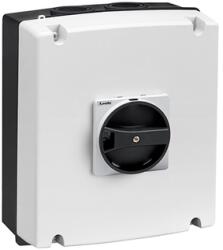 LOVATO Electric IEC/EN TYPE IP65 Cutie ne metalica cu intrerupator rotativ, tripolar. WITH ROTATING BLACK HANDLE, 63A (GAZ063SAB)