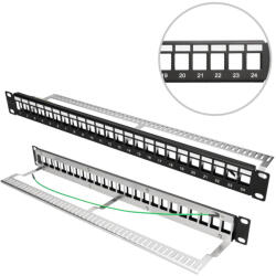EXTRALINK 24 portos STP, patch panel, moduláris
