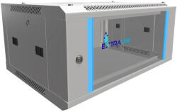 Extralink 4U 600x450 szürke színű, rackmount típusú szekrény, fali szerelésű