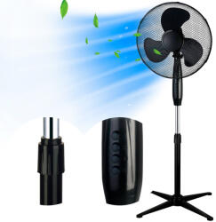 EXTRALINK Bryza ESF-40D-BL black, álló ventilátor, 3 lapát, 3 sebességfokozat