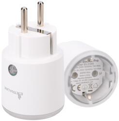 EXTRALINK Smartlife smart socket SC Pro, okosdugó, Zigbee, HomeKit, Tuya, 3680W