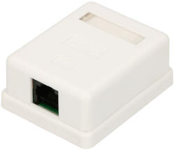 EXTRALINK Extralink, falra szerelhető aljzat, 1x RJ45 CAT5E UTP