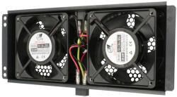 EXTRALINK Extralink, hűtőegység, 2 ventilátor, termosztáthoz kábelel ellátva