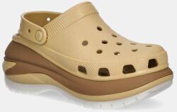 Crocs papucs Mega Crush Matte Clog bézs, női, platformos, 210749 - bézs Női 41/42