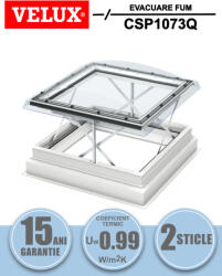 Velux Fereastra terasa evacuare fum VELUX CSP 1073Q, 2 sticle (CSP1073Q 100X100)