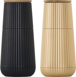 AdHoc Scape Set de rășnițe de piper/sare, negru & auriu, înălțime: 123 mm
