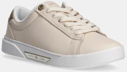 Tommy Hilfiger bőr sportcipő CHIC COURT SNEAKER bézs, FW0FW08382 - bézs Női 38