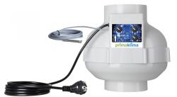 Prima Klima Ventilátor Prima Klima, PK125EC-TC, 125mm, 680 m3/h - hőmérséklet szabályzás és min. fordulatszám, EC motor