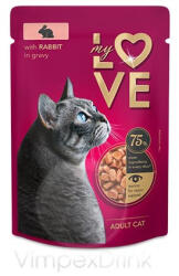 My Love alut. macskáknak Nyúlhússal 85g - delfinbuvar