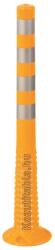 Parkolásgátló oszlop, elhajló, SÁRGA/TPU 80x450 mm