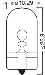 OSRAM Bec 12v Wy5w Original Set 10 Buc Osram