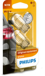 Philips SET 2 BECURI FARA SOCLU 12V W21W W3X16d PHILIPS