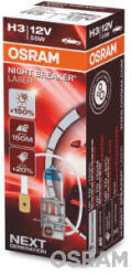 OSRAM BEC 12V H3 55 W NIGHT BREAKER LASER NextGen +150% OSRAM
