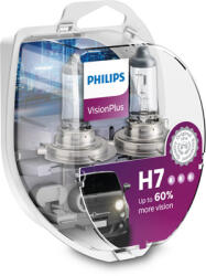 Philips Set 2 Becuri Far H7 55w 12v Vision Plus Philips