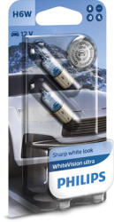 Philips SET 2 BECURI 12V H6W BAX9S (blister) WHITE VISION ULTRA PHILIPS