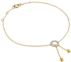 SAVICKI Brățară Celebrity cerc din aur 585 cu diamant alb 0.02 ct 18 cm - savicki - 2 307,00 RON