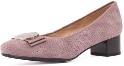 KARISMA Pantofi dama din piele naturala intoarsa, KARISMA, JIJI60016C C5-I, roze