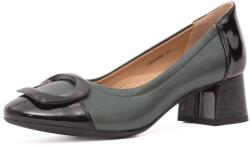 KARISMA Pantofi dama din piele naturala, KARISMA, JIJI60008B C2-N, verde inchis