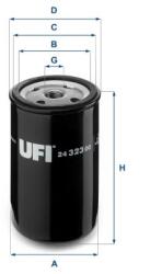UFI filtru combustibil UFI 24.323. 00 - automobilus