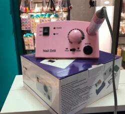 Global Fashion Pilă electrică pentru manichiură și pedichiură 45000 rotații 65W, ZS-602, culoare roz