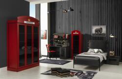  Юношески комплект London V1 графит и червено