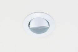 Landlite Egyes keret, GU4 (MR11), billenő, íves, fehér, max. 35W, spot keret (DL-41)