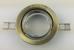 Landlite Egyes keret, GU5.3 (MR16) / GU10, billenő, egyenes, antik bronz, max. 50W, spot keret (DL-60)