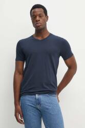 Lindbergh t-shirt sötétkék, férfi, sima, 30-48001E - sötétkék S