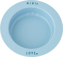 Design Letters Farfurie pentru copii Mini Favourite bleu (20103023LBLOVE) Set pentru masa bebelusi