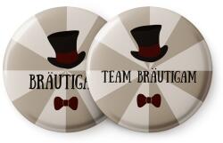 Spielehelden Kalap II jelvények legénybúcsú ajándék 12 kitűző 5, 6 cm extra nagy legénybúcsú ajándék (AMZBUTA025) (AMZBUTA025)