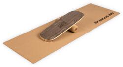 BoarderKING Indoorboard Flow, egyensúlyozó deszka, alátét, henger, fa / parafa (FIA2-FlowFunierholz) (FIA2-FlowFunierholz)