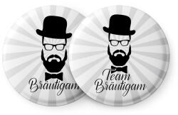 Spielehelden Szakállas jelvények legénybúcsú ajándék 12 kitűző 5, 6 cm extra nagy legénybúcsú ajándék (DQ-5PX2-M8BO) (DQ-5PX2-M8BO)