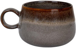 House Nordic Selma bögre, kerámia, szürke-barna 10x7, 5 cm, 4 db (4700051)