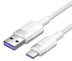 Vention USB-A 2.0/M -> USB-C/M, 2m, (fehér, 6A), kábel (CTOWH) (CTOWH)