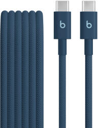 Beats Audio Cablu Beats USB-C la USB-C de 1, 5 m, Woven, Albastru (MDGE4ZM/A) (MDGE4ZM/A)