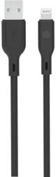 Dviced Cablu de date Dviced USB-A la Lightning silicon 1.25m, Negru (DV110001)
