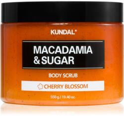 KUNDAL Macadamia & Sugar Cherry Blossom cukros peeling bambuszvajjal 550 g