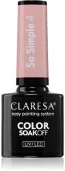 Claresa SoakOff UV/LED Color So Simple géles körömlakk árnyalat 4 5 g