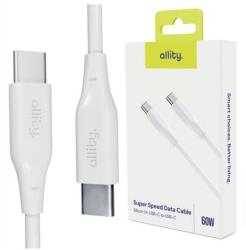 Allity Cablu de date si incarcare Allity AUC-02, USB-C to USB-C, 60W, 2m, Alb